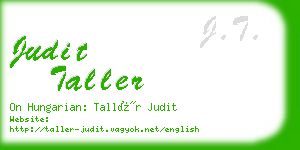 judit taller business card